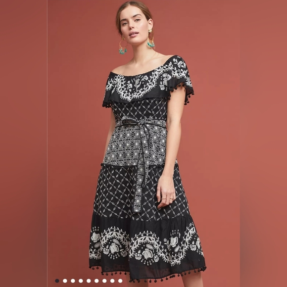 Anthropologie Dresses & Skirts - Anthropologie Marisol Off-The-Shoulder Midi Dress